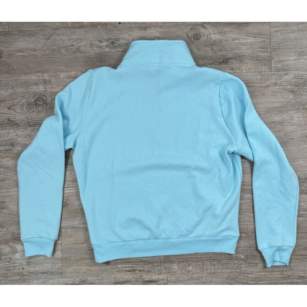 PINK Victoria's Secret Women's Teal Quarter Zip Sweater Size Large‎ - Picture 6 of 7